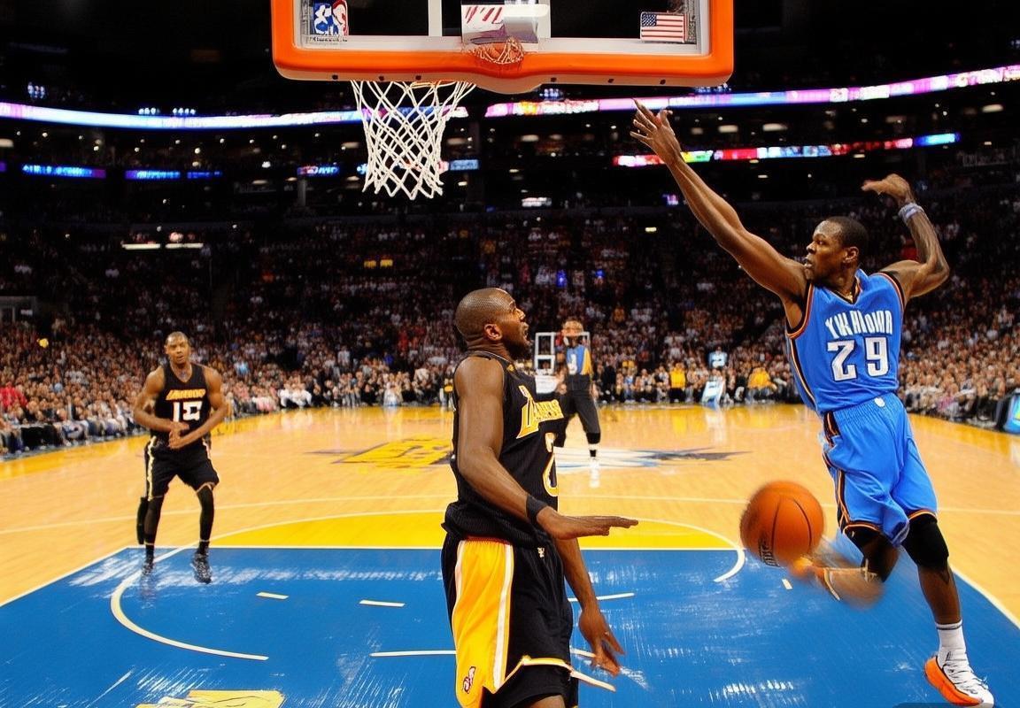 2014雷霆VS湖人巅峰对决：科比杜兰特篮球盛宴回顾(图3)